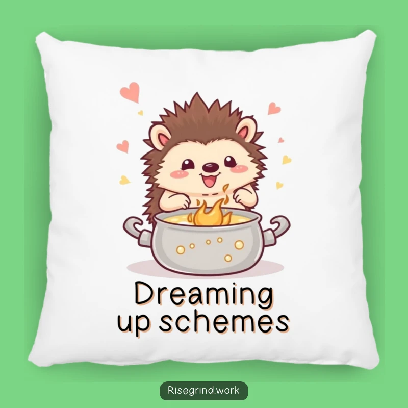 Funny Hedgehog Inspiration Pillow - Hilarious Comfort for Dreamers