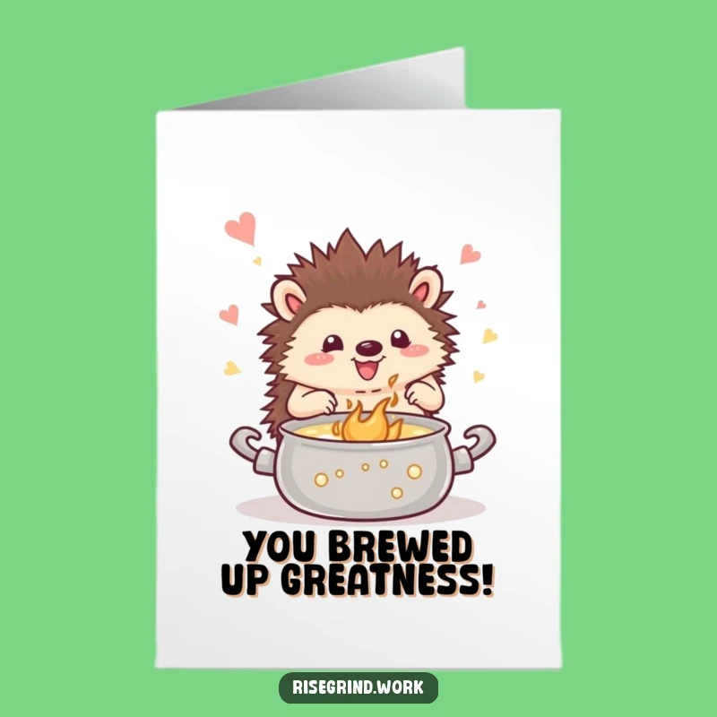 Free Printable Congrats Card: Hedgehog Sparks Ideas - Downloadable Celebration Gift!