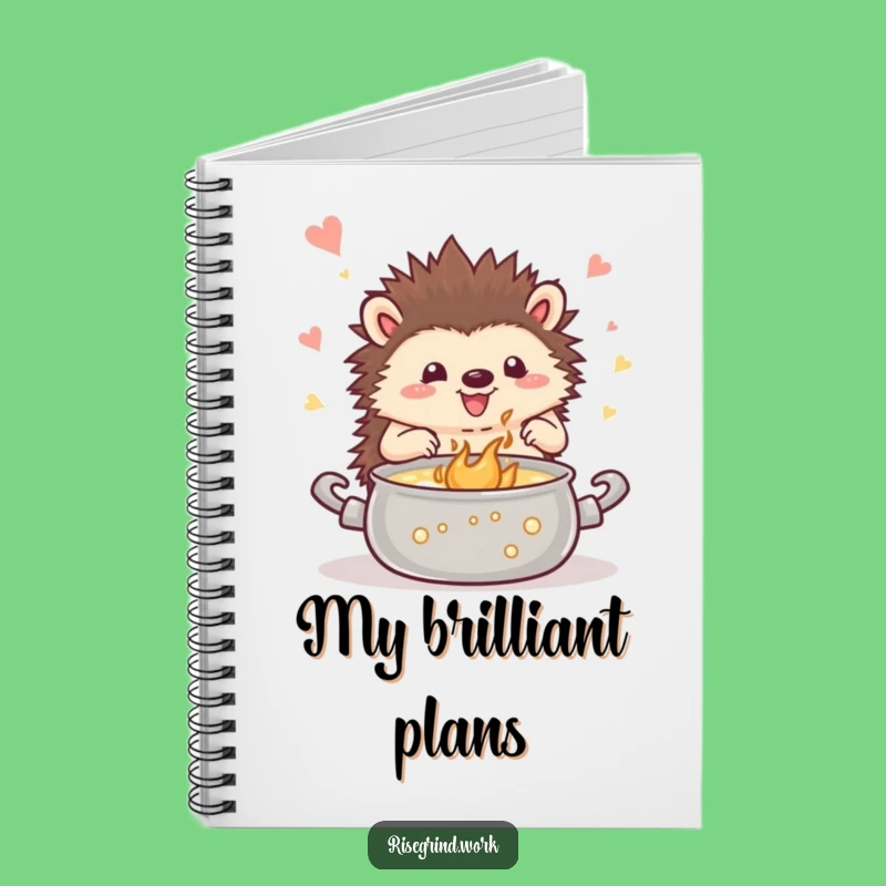 Funny Hedgehog Inspiration Notebook - Hilarious Journal for Your Ideas