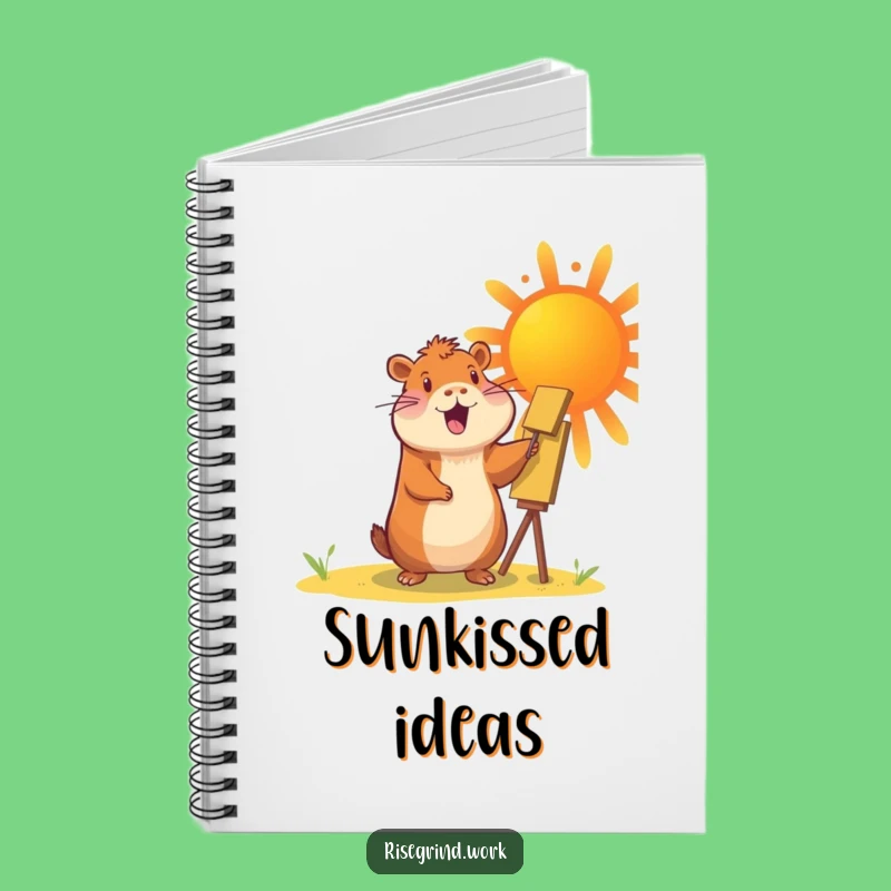 Funny Capybara Sun Painter Notebook: Journal & Diary for Artists